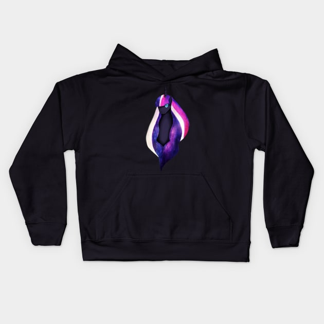 Nightmare Ponies Mane 6 - Twilight Sparkle Kids Hoodie by ASinglePetal